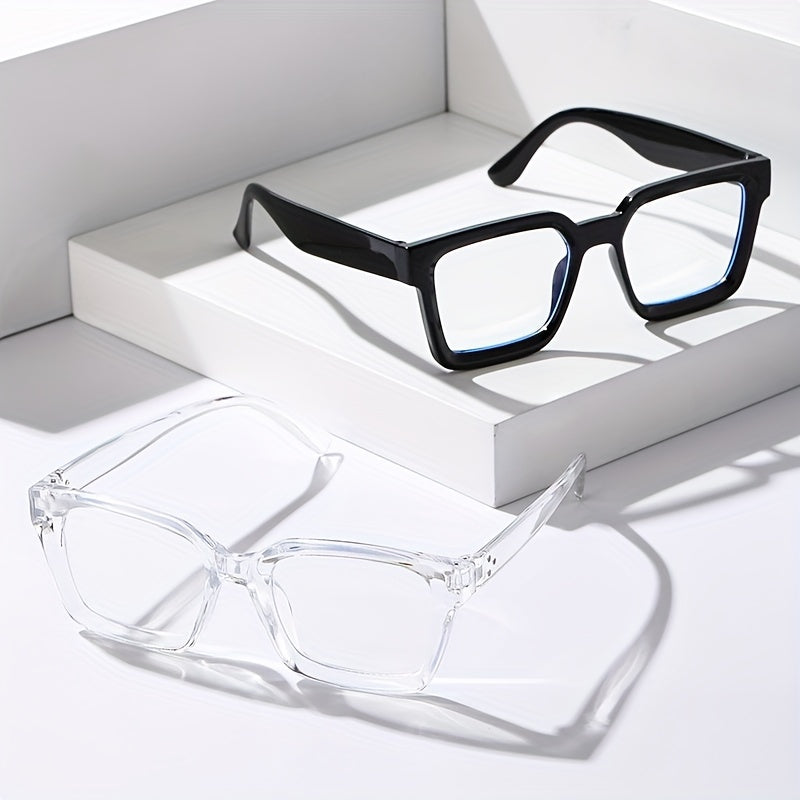 2pcs Men's Decorative Glasses Set