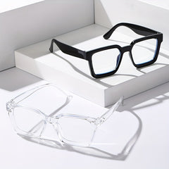 2pcs Men's Decorative Glasses Set