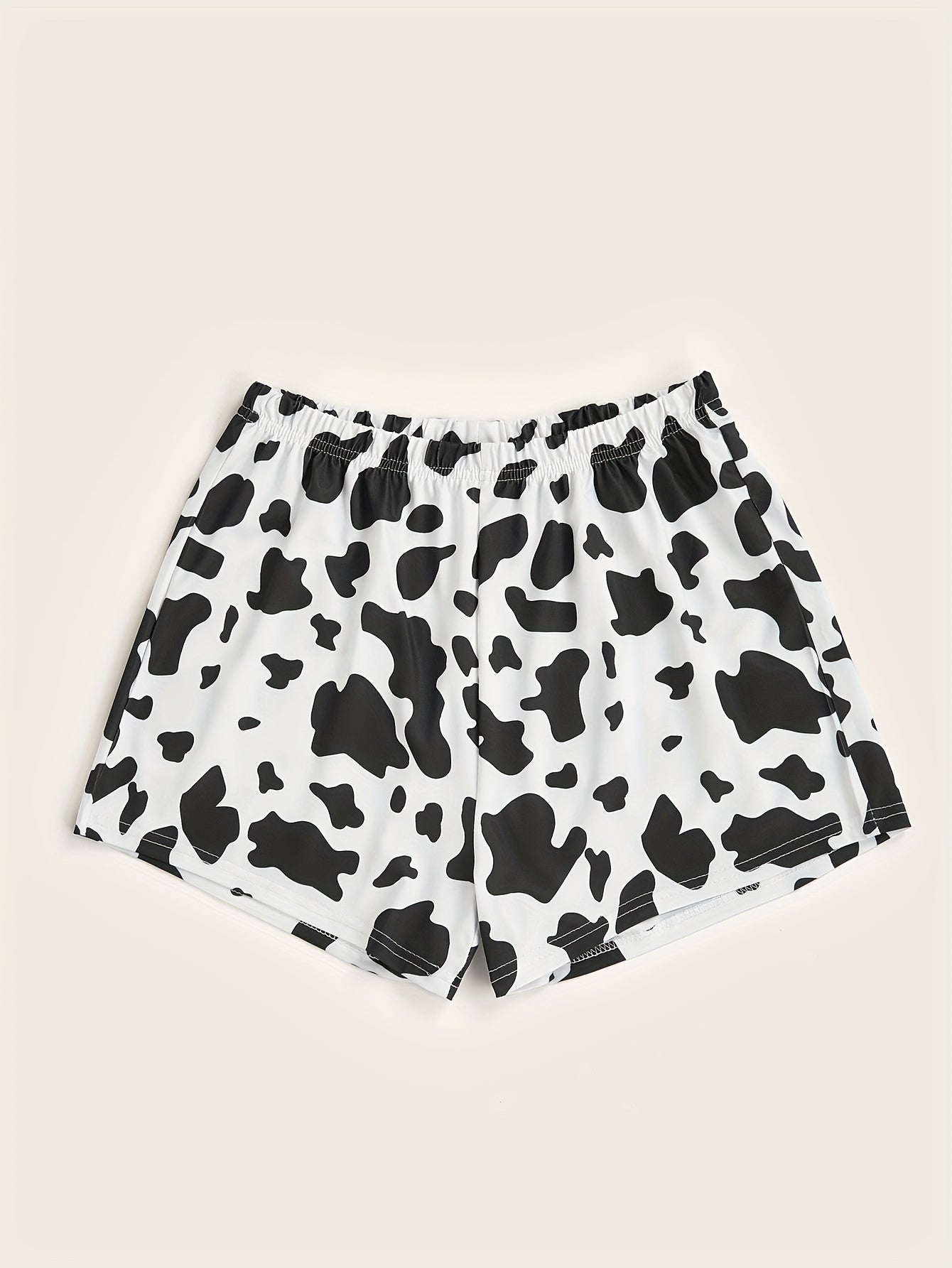 Cow Print Hotpants Random Print Casual Every Shorts Women's Clothing