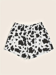Cow Print Hotpants Random Print Casual Every Shorts Women's Clothing