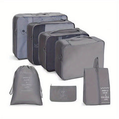7-Pc Travel Luggage Set Versatile Organizers Multifunctional Bags