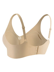 Full Coverage Wireless Bra Solid Hollow Comfortable Women's Lingerie