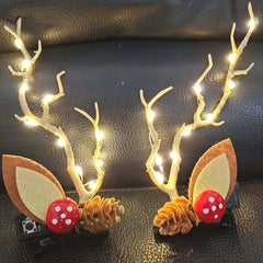 LED Christmas Hair Clip Tree Branch Hair Band Light up Hair Clip