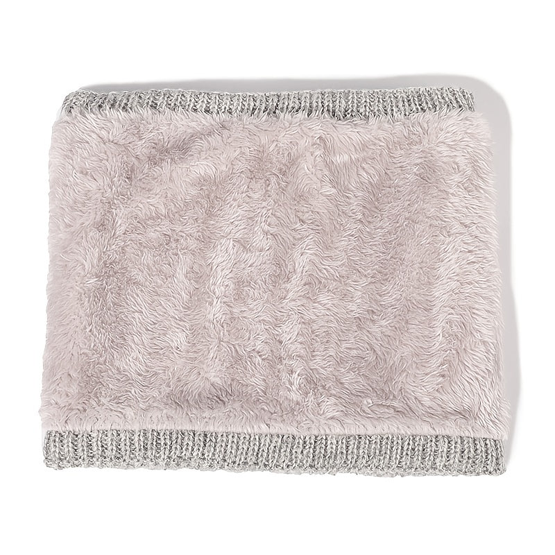 Jacquard Plaid Neck Scarf Ladies Winter Warm Neck Warmer Infinity Scarf