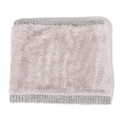 Jacquard Plaid Neck Scarf Ladies Winter Warm Neck Warmer Infinity Scarf