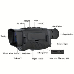 1080p Night Vision Monocular 8x Zoom Camping Travel