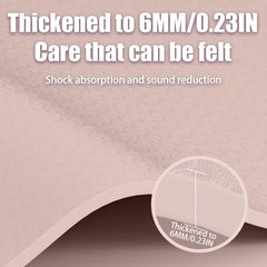 Monochrome Yoga Mat Non Slip Cushion 183x61 for Pilates & Yoga