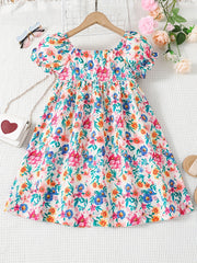 Toddler Girls Casual Dress Pencil Bohemian Draped