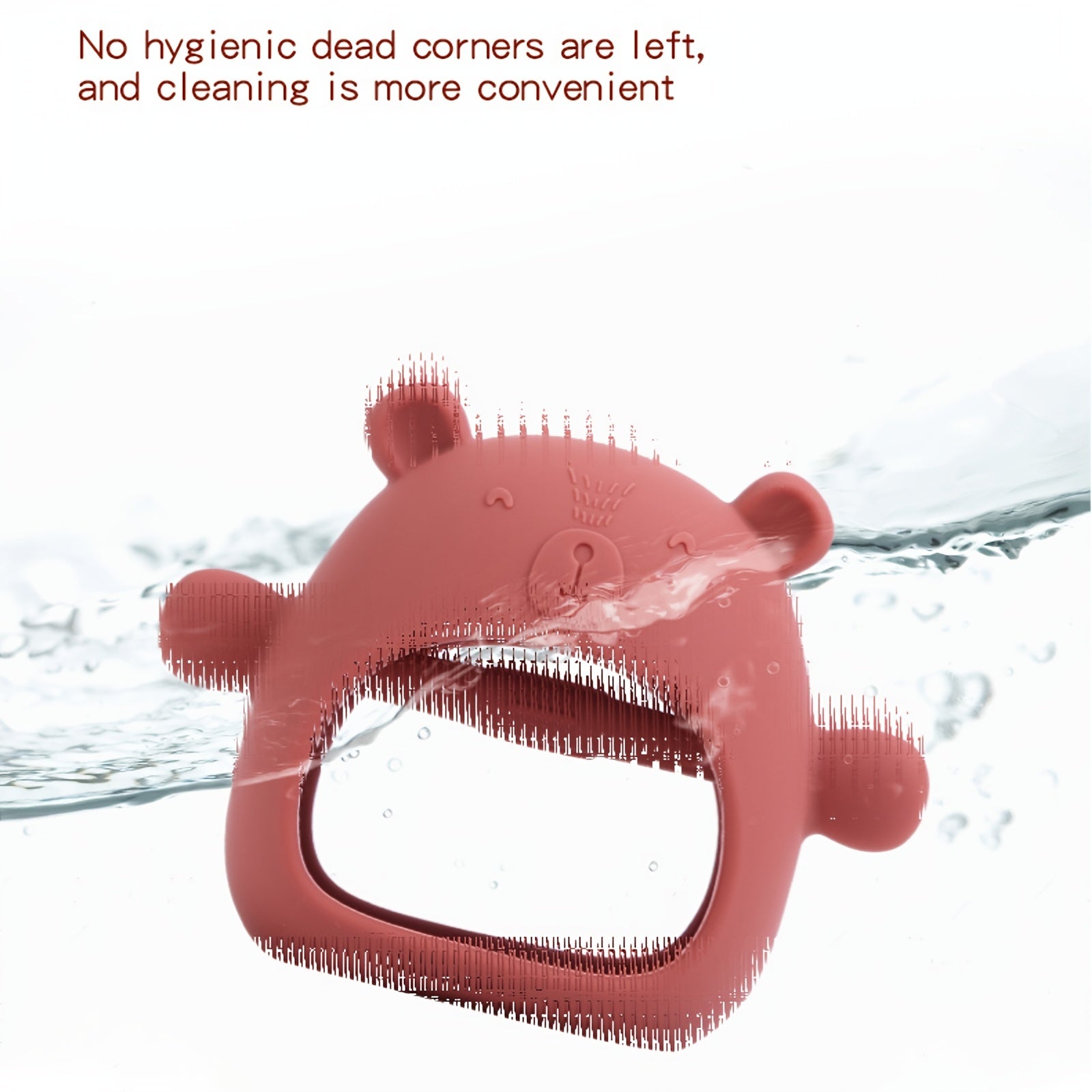 Bear Buddy Silicone Teething Toy for 6M Babies Soft Textures Easy to Hold