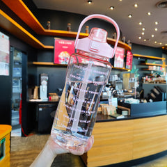 Large Capacity Sports Water Bottle With Straw Stay Hydrated
