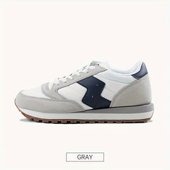 Men's Vintage Running Shoes Soft Lace Up Sneakers