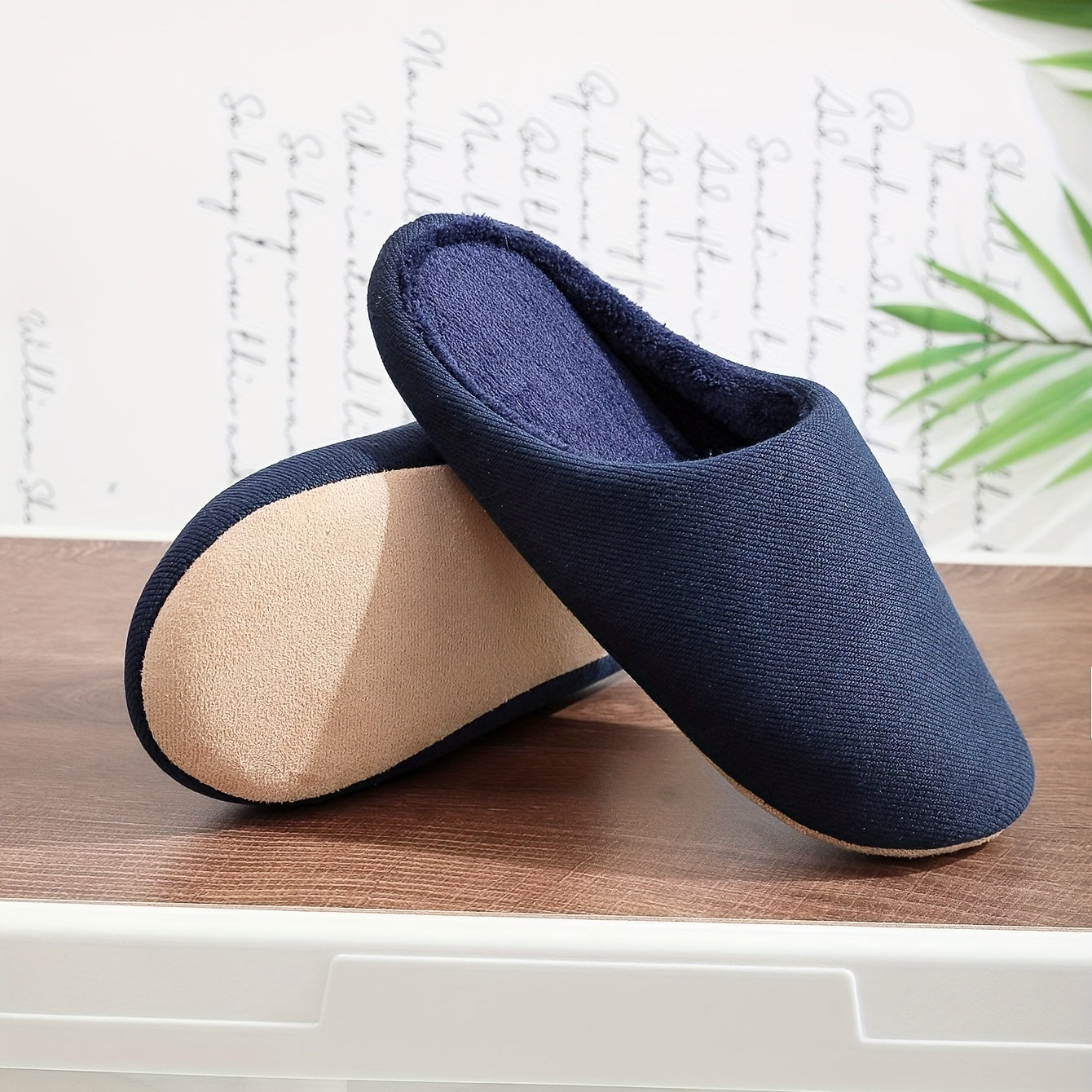 Soft Plush Cozy House Slippers for Men Winter Shoes
