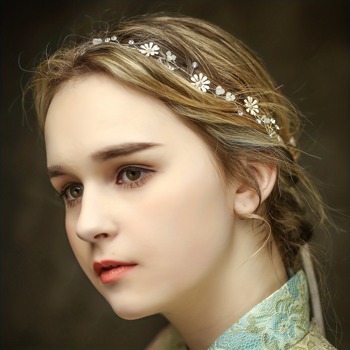 Flower Crystal Head Piece Hair Band Bridal Wedding Hair Accessories