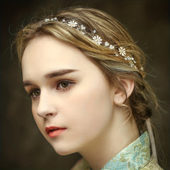 Flower Crystal Head Piece Hair Band Bridal Wedding Hair Accessories
