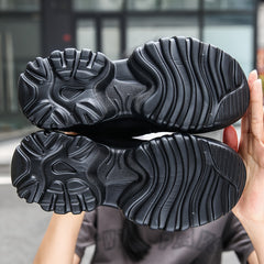 Mesh Breathable Running Sneakers Thick Bottom Shoes Women's Footwear