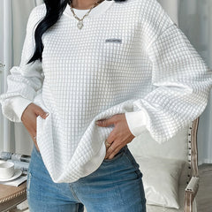 Casual Long Sleeve Crew Neck Sweatshirt for Women