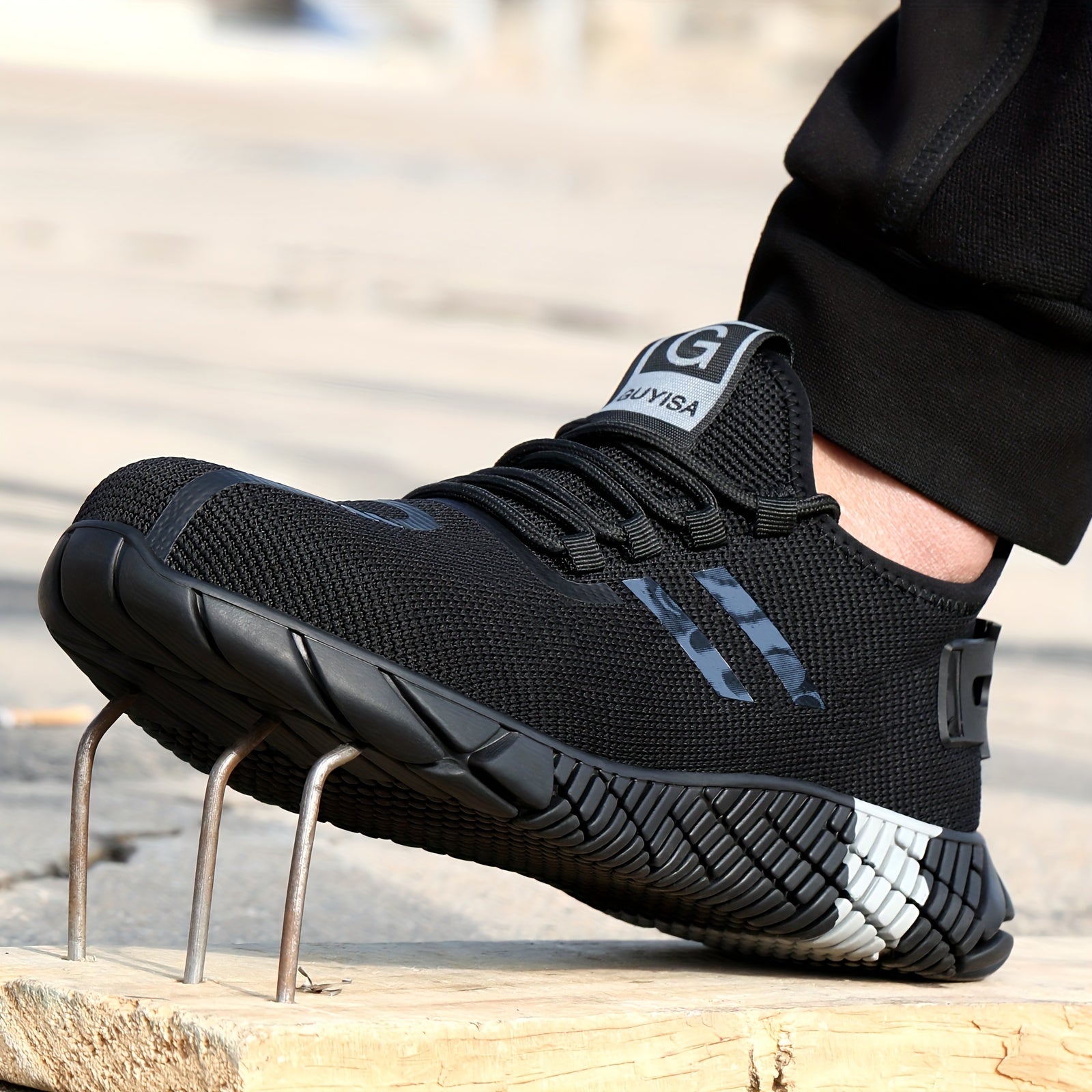 Steel Toe Safety Shoes Puncture Proof Anti skid Waterproof Work Shoes