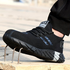 Steel Toe Safety Shoes Puncture Proof Anti skid Waterproof Work Shoes