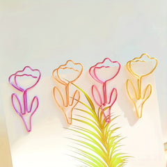 20pcs Flower Shaped Paper Clips for School Office Co worker