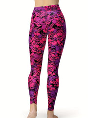 Floral Print Lifting Leggings Casual Sporty Skinny Leggings Women's Clothing