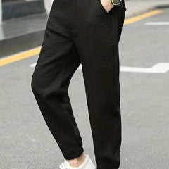 Boys Casual Solid Long Pants For Spring And Autumn
