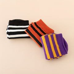 3 Pairs Striped Socks Women's Stockings & Hosiery