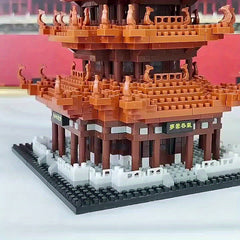 Yellow Crane Tower Building Blocks Desktop Decoration & Holiday Gift