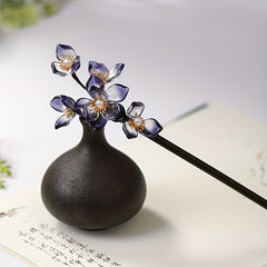 Vintage Sandalwood Flower Hairpin Wooden Hair Accessory
