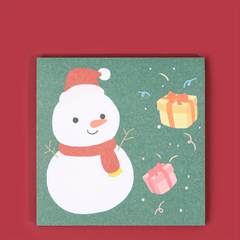 50 Sheets Cartoon Christmas Sticky Notes for Students - Tearable Notepad