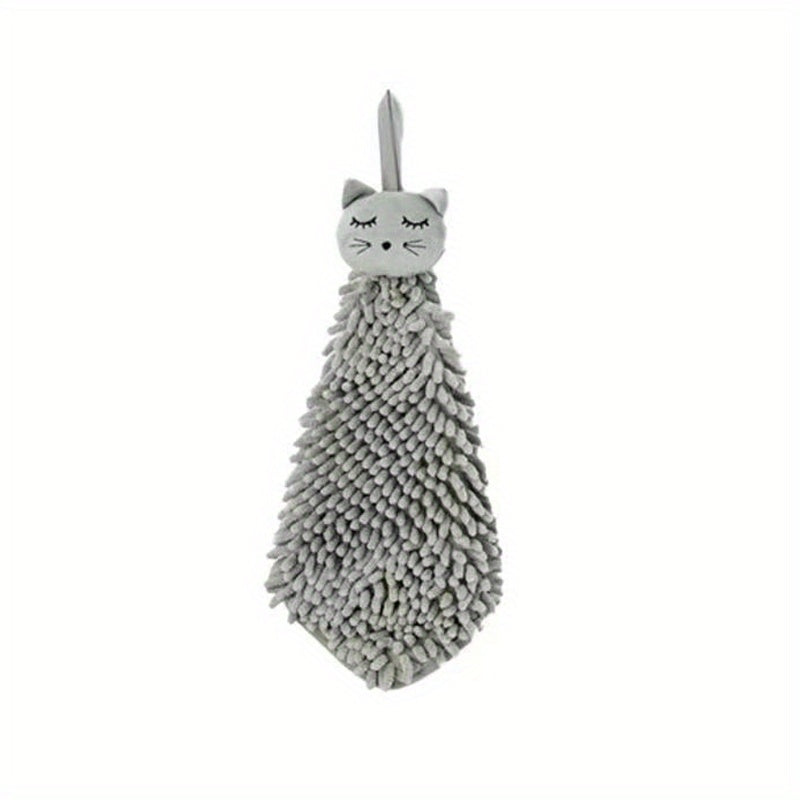 Soft Chenille Hanging Towel for Hands Quick Drying Absorbent Towel