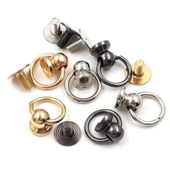 20pcs Metal Ball Post Screwback Stud Screw Rivet Leathercraft Phone Case Decor