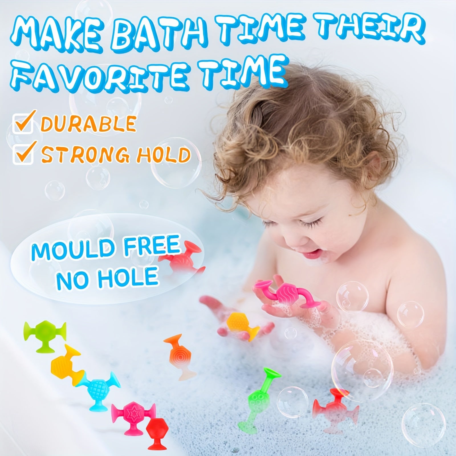 Textured Suction Toys Build Create Mold Bath Toys Hours Of Fun