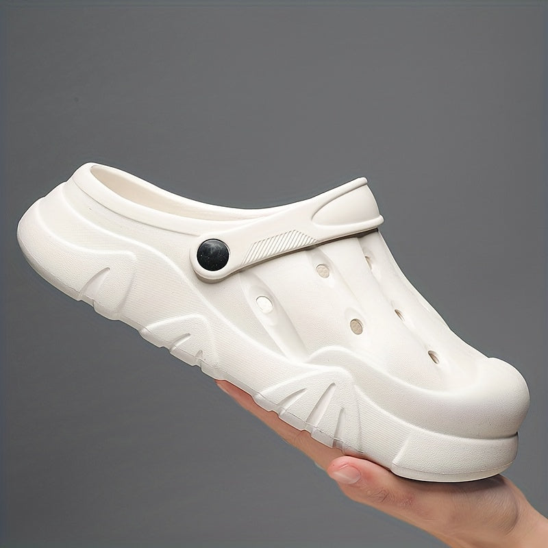 Men's Lightweight Comfy Clogs Hollow Out Non Slip Garden Shoes Summer