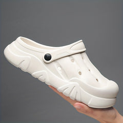 Men's Lightweight Comfy Clogs Hollow Out Non Slip Garden Shoes Summer