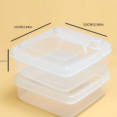 2pcs Transparent Food Storage Box Plastic Refrigerator