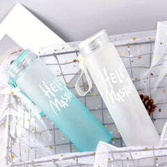 17oz Frosted Plastic Water Bottle for Travel Fitness Sport