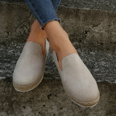 Women's Espadrille Flat Loafers Casual Slip On Soft Sole Shoes