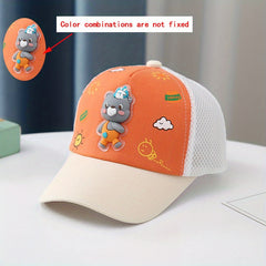 Cartoon Adjustable Sun Protection Baseball Cap for Kids