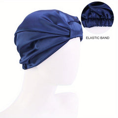 Double Layer Satin Bonnet Bowknot Hair Bonnet Night Cap