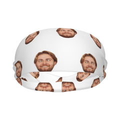Custom Photo Headband Personalized Selfie Sports Hairband for Men & Women