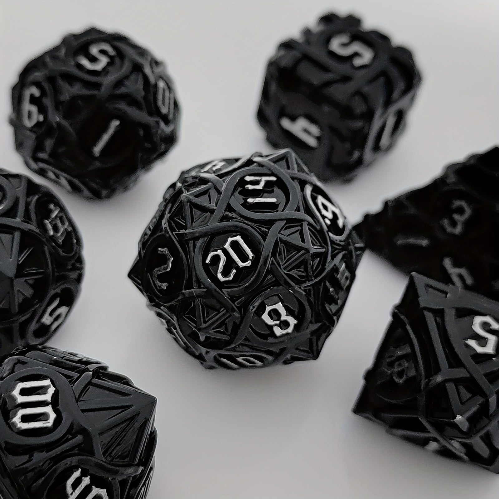 7pcs Metal Polyhedral Dice Set Christmas Gift