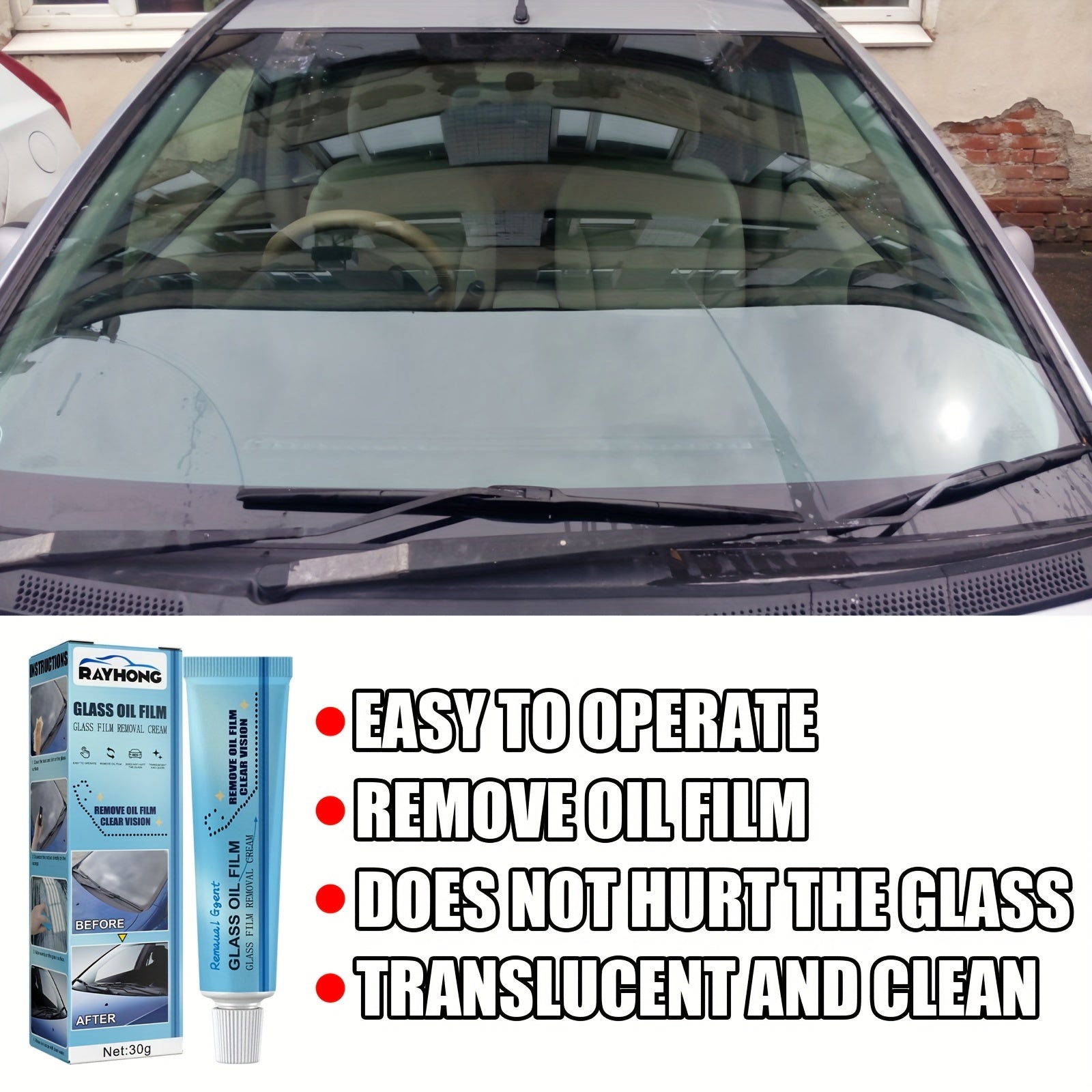 Glass Film Remover Front Windshield Window Rainproof Remove Film Car