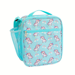 Cartoon Insulated Lunch Bag for Students & Outdoors