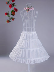 Girls 3-Hoop Petticoat Full Slip Skirt for Flower Girl