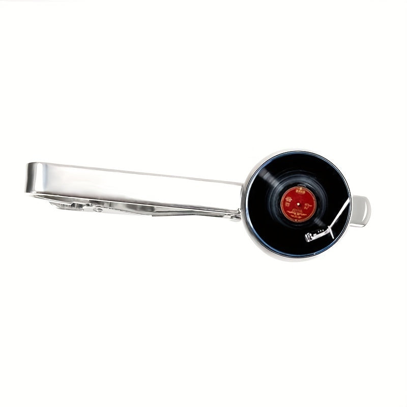 Men's Record Player Tie Clip - Tie Accessories