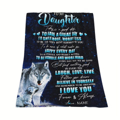 Unique Daughter Gift Ideas: Warm Throw Blanket for Home & Outdoor Use