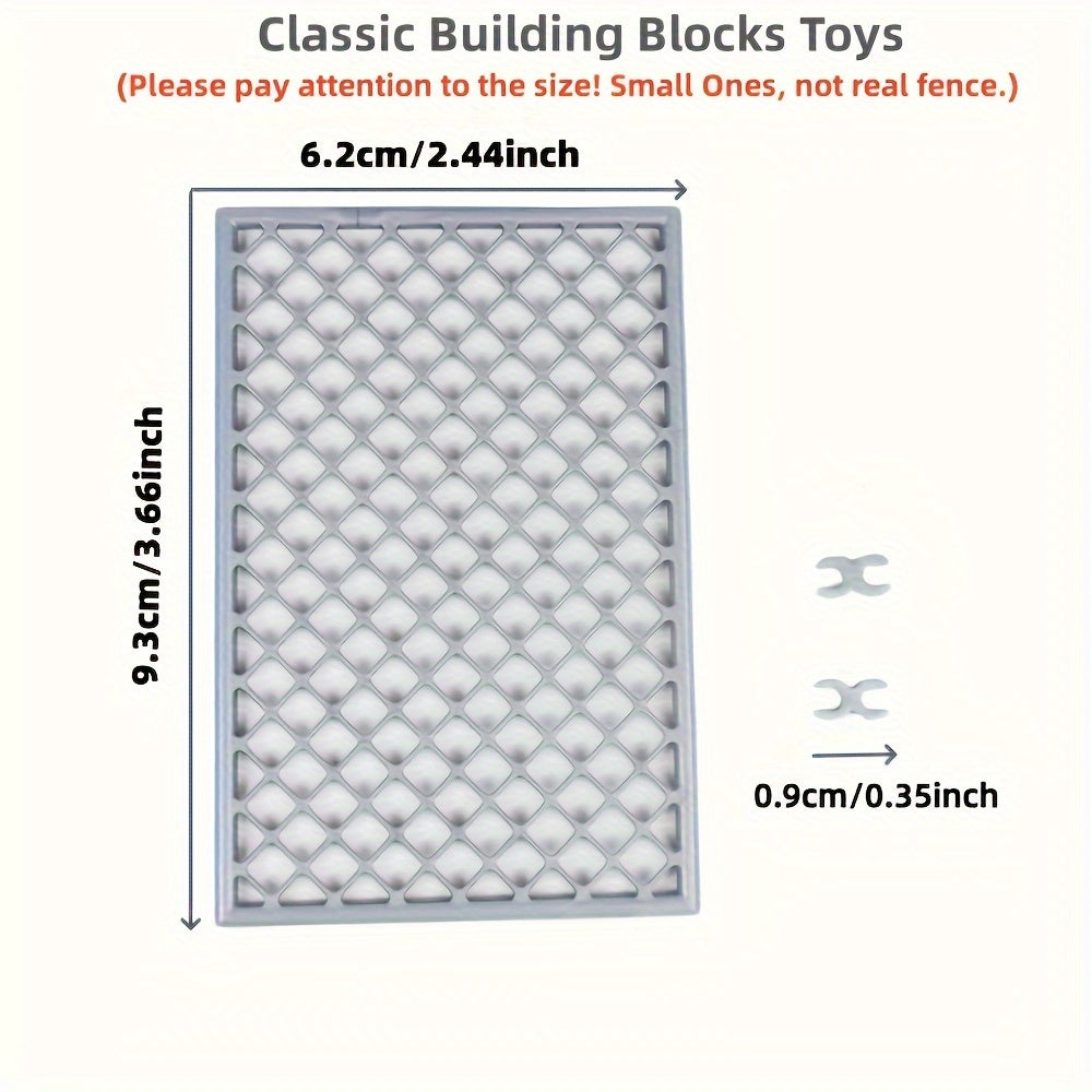Classic Farm Fence Bricks Parts DIY Military Nets Building Blocks