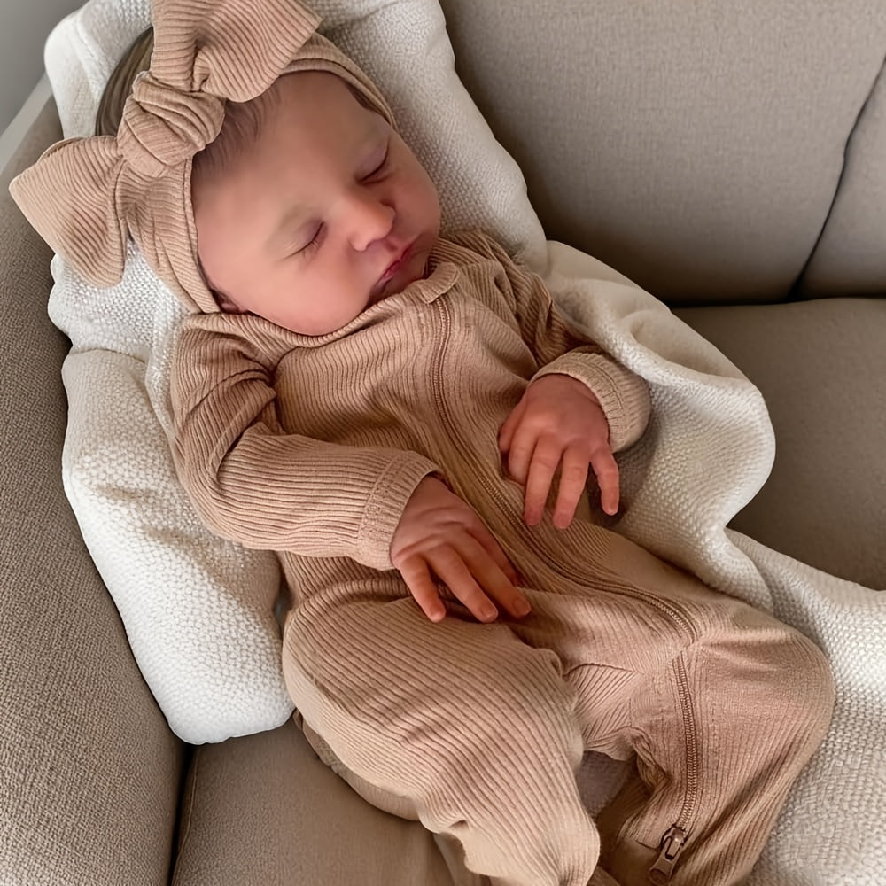Handcrafted 48 Lifelike Youngsters Doll with Hand Painted Hair