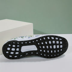 Women's Floral Rhinestone Running Shoes - Lightweight Sport Sneakers