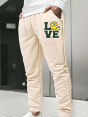 Men s Foot Bowl Element Cartoon Graphic Print Drawstring Sweatpants